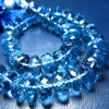 8 inches AAAAAAAA awesome high quality beautifull nice clean london blue topaz super sparkle micro faceted rondell beads size 7 - 8 mm